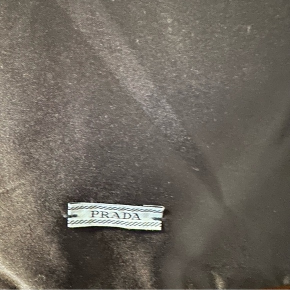 Prada Navy Blue Dust Bag Drawstring Storage Cover Travel 13” x 8.5” - Picture 2 of 3